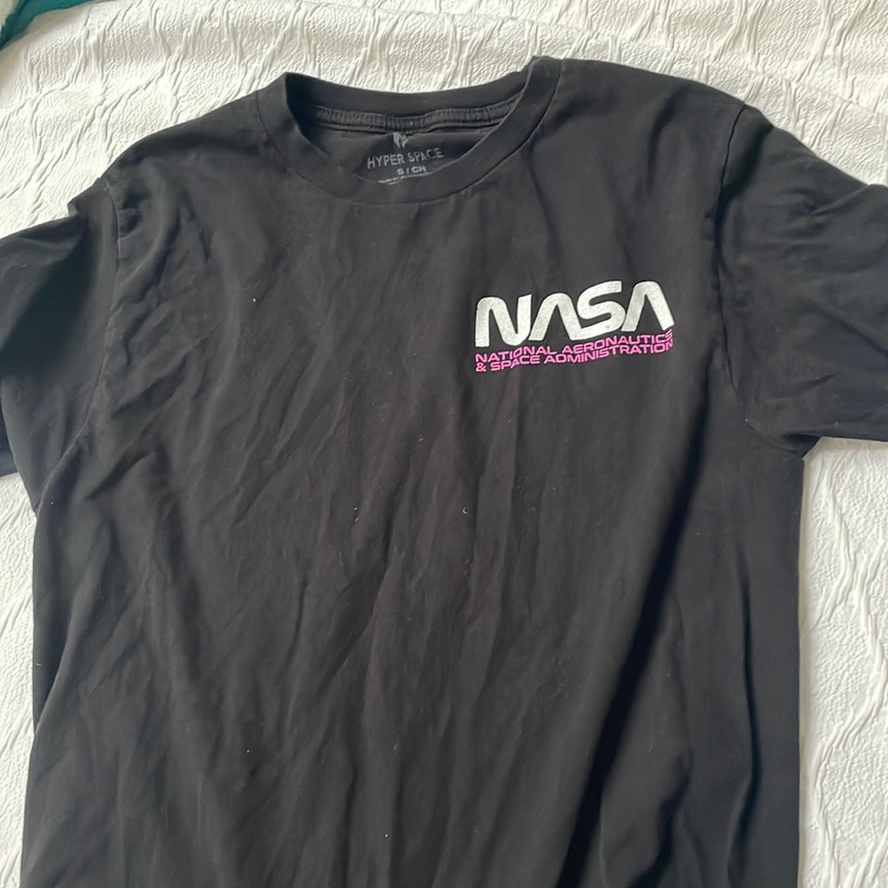 NASA tshirt Mens Small Black
